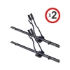 Cruz Race black roof mounted bike carrier x 2 - 940-015