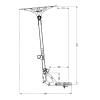 Rola Vertical Bike Rack - 5 Bike Carrier VBR5 - View 1