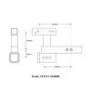 Shingleback Dual Hitch Receiver 140mm Offset - SBA0058 - View 1