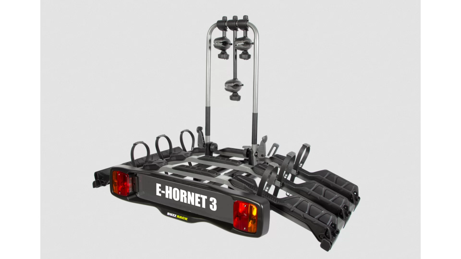 Buzzrack E-Hornet H3 with Lights (Hitch) 3 Bike Platform Rack - BR-E-HORNET-3H-LIGHT