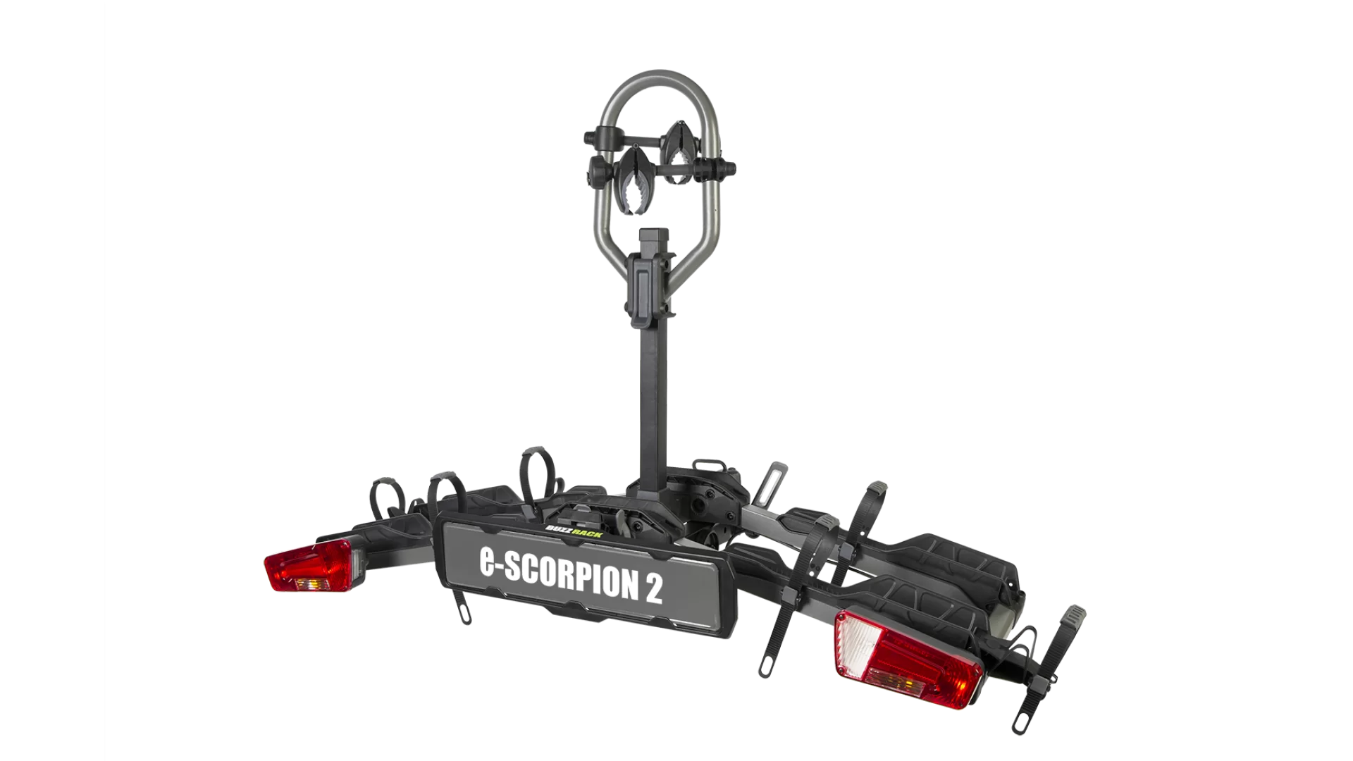 Buzzrack E-Scorpion H2 with Lights (Hitch) 2 Bike Platform Rack - BR-E-SCORPION-2H-LIGHT