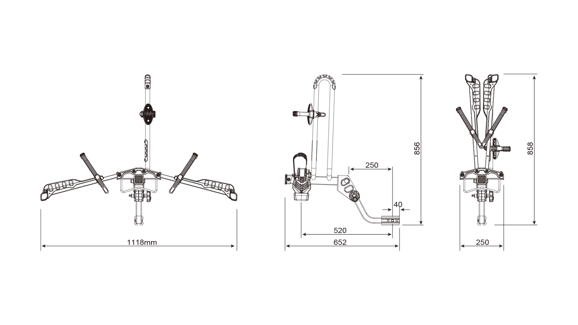 Buzzrack Eazzy H1 (Hitch) 1 Bike Platform Rack - BR-EAZZY-1H - View 8