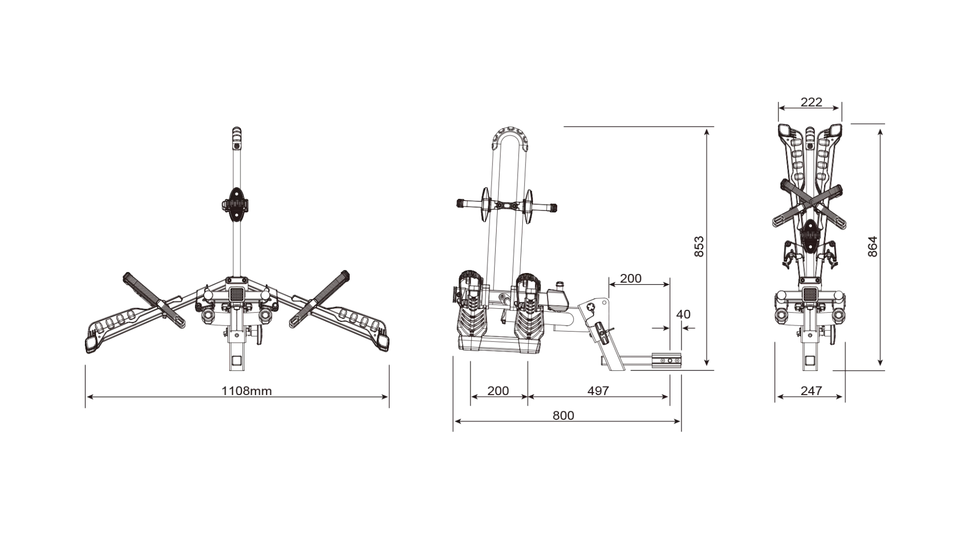Buzzrack Eazzy H2 (Hitch) 2 Bike Platform Rack - BR-EAZZY-2H - View 8