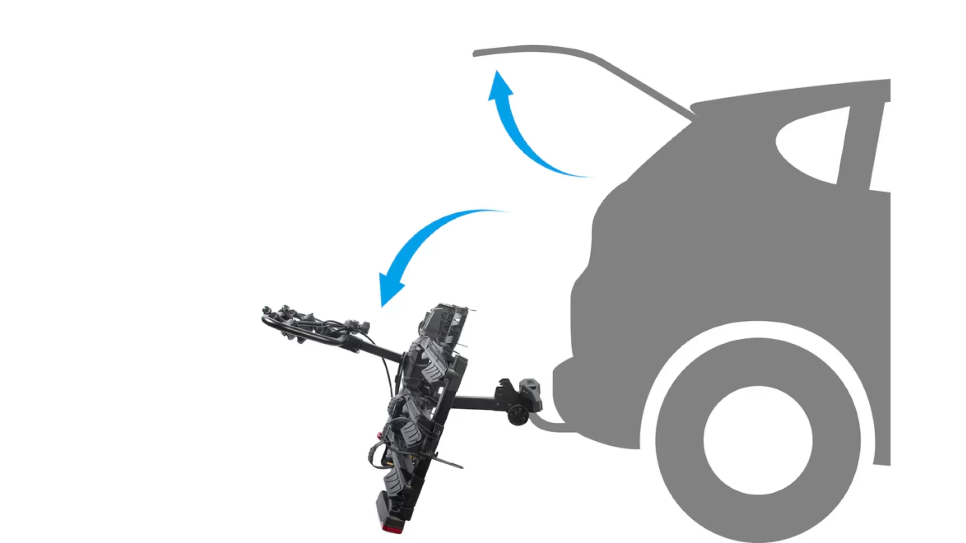 Buzz Rack Scorpion PRO 3 Tow Ball Mounted 3 Bike Platform Rack (BR-SCORPION-PRO-3) - View 1