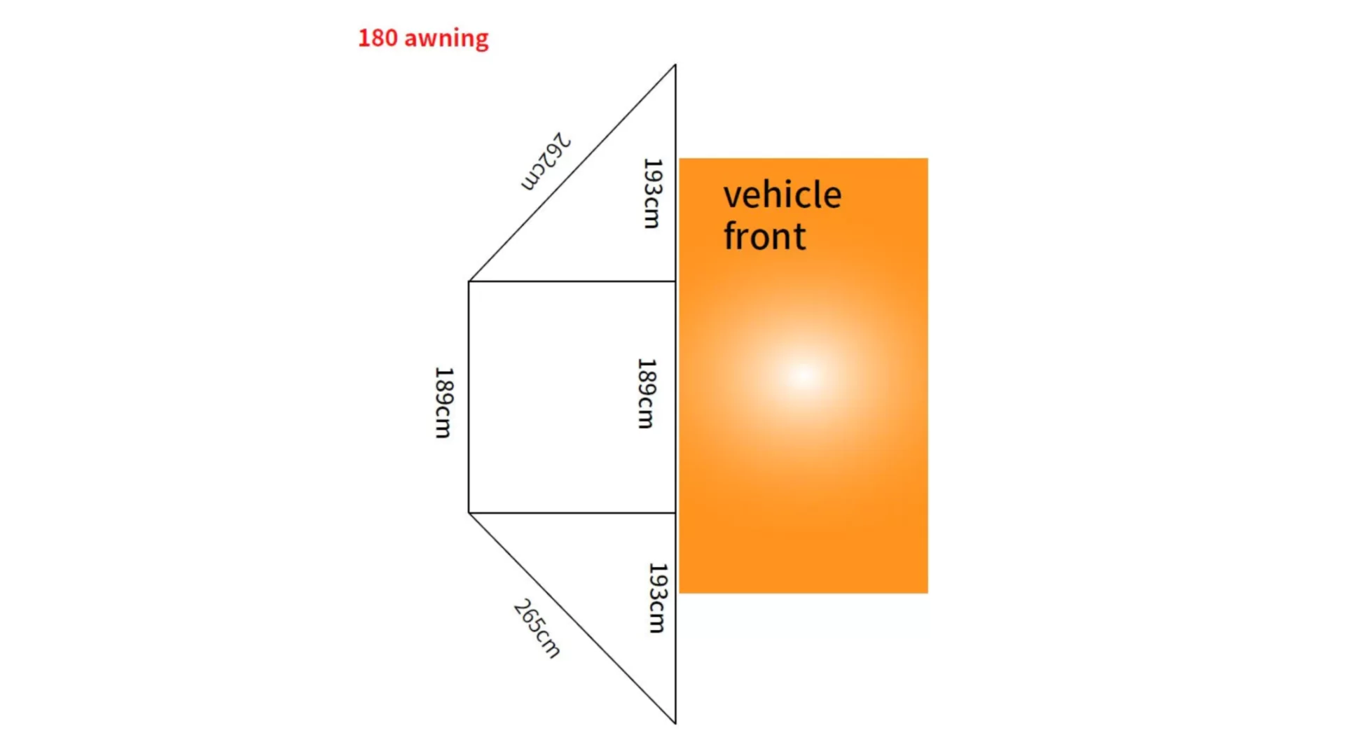 Campboss Shadow 180 Awning (CB-S180) - View 2