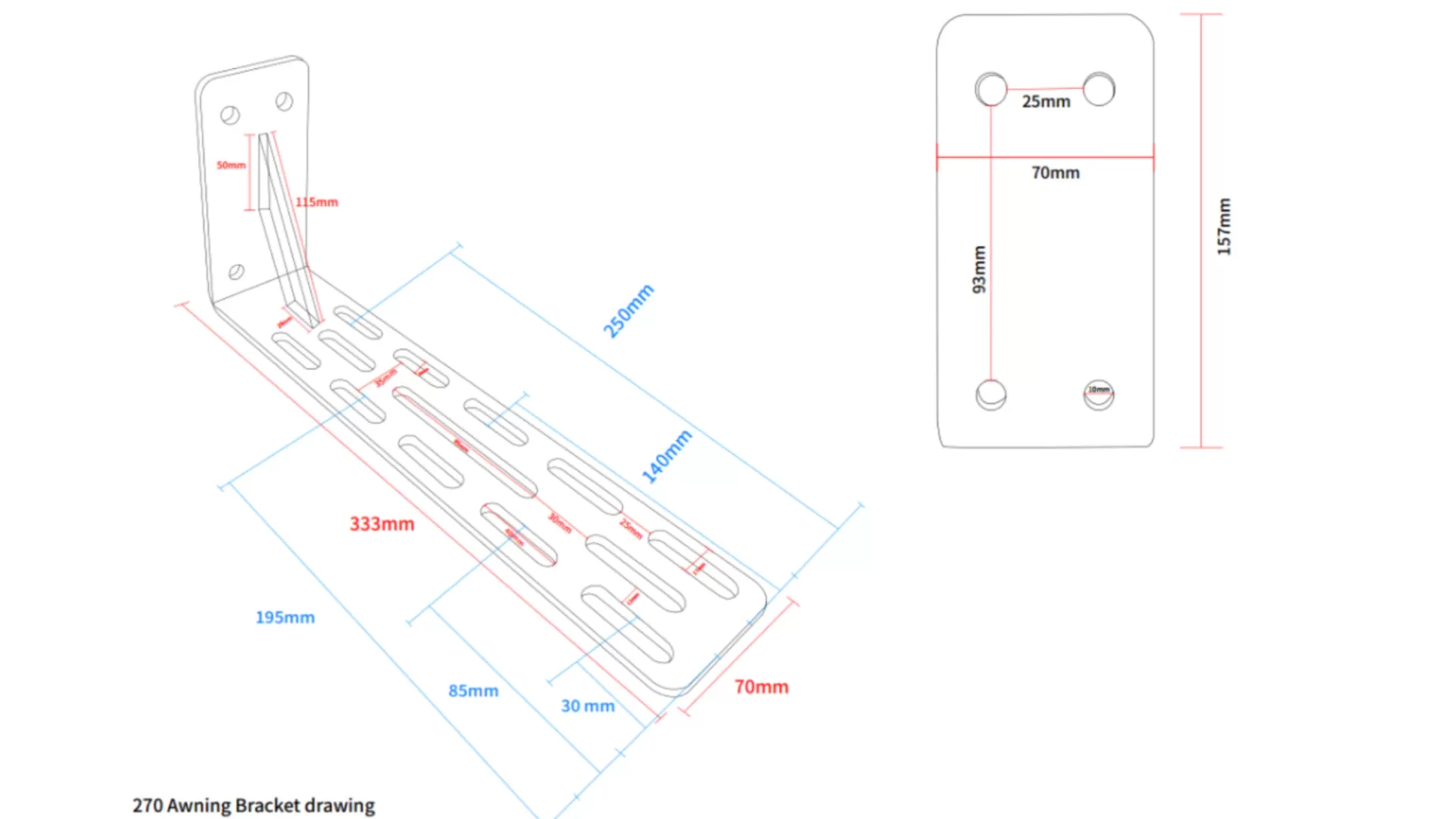 Campboss Shadow 270XL Awning - CB-S270XL - View 1