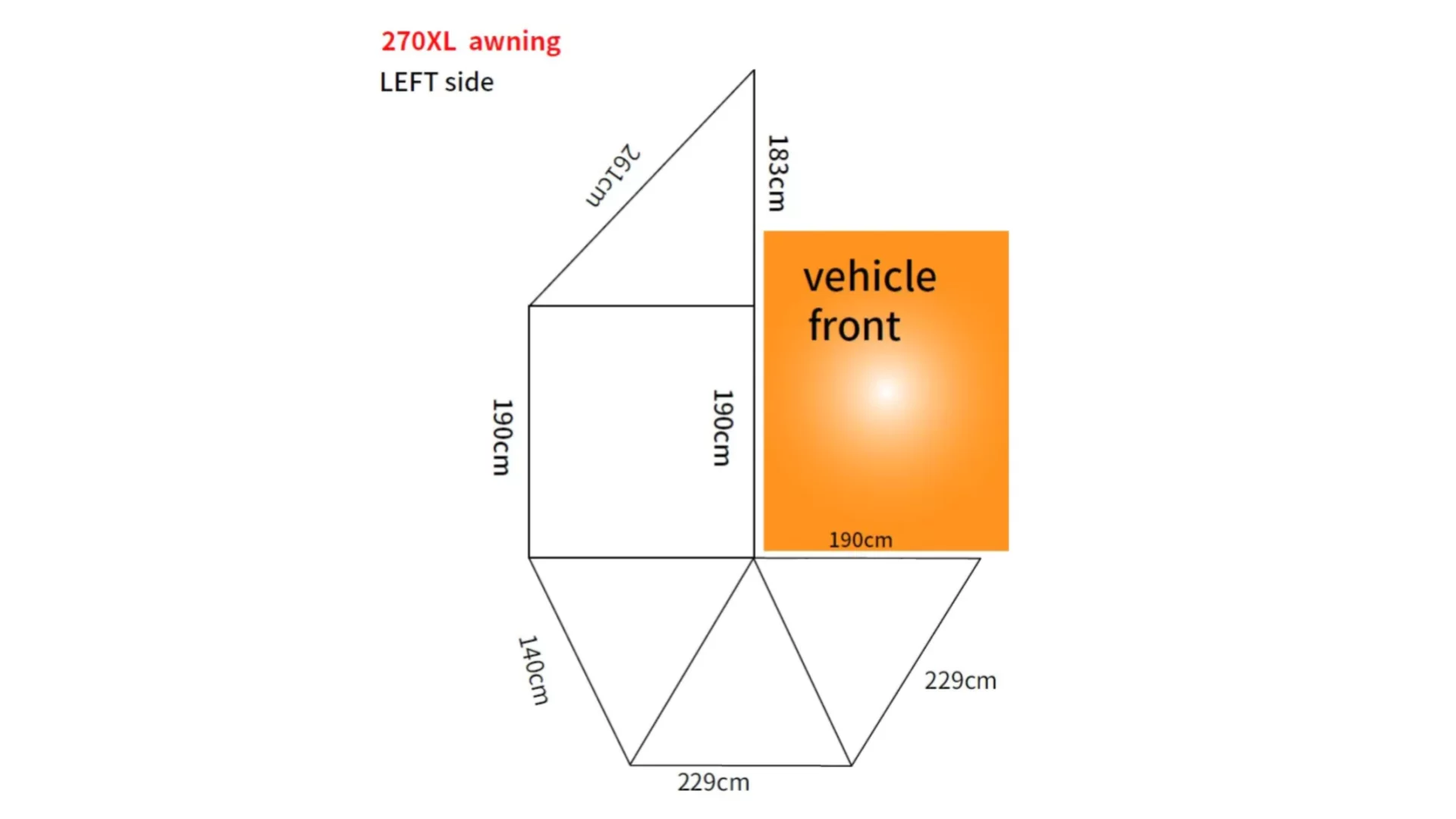 Campboss Shadow 270XL Awning - CB-S270XL - View 3