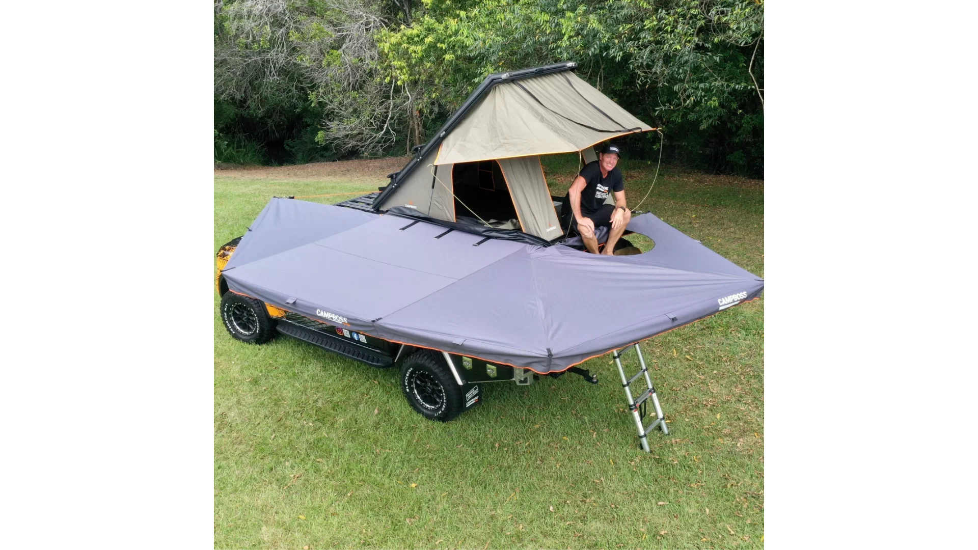 Campboss Shadow 270Xl Awning W/Zip Opening For Rtt (CB-S270XLRTT)