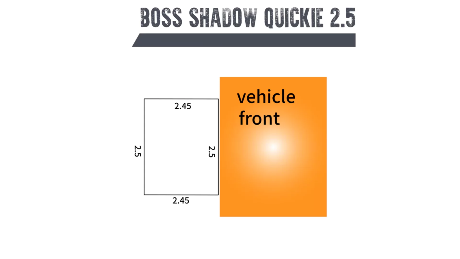 CampBoss Shadow Quickie 2.5 Awning (CB-S30) - View 1
