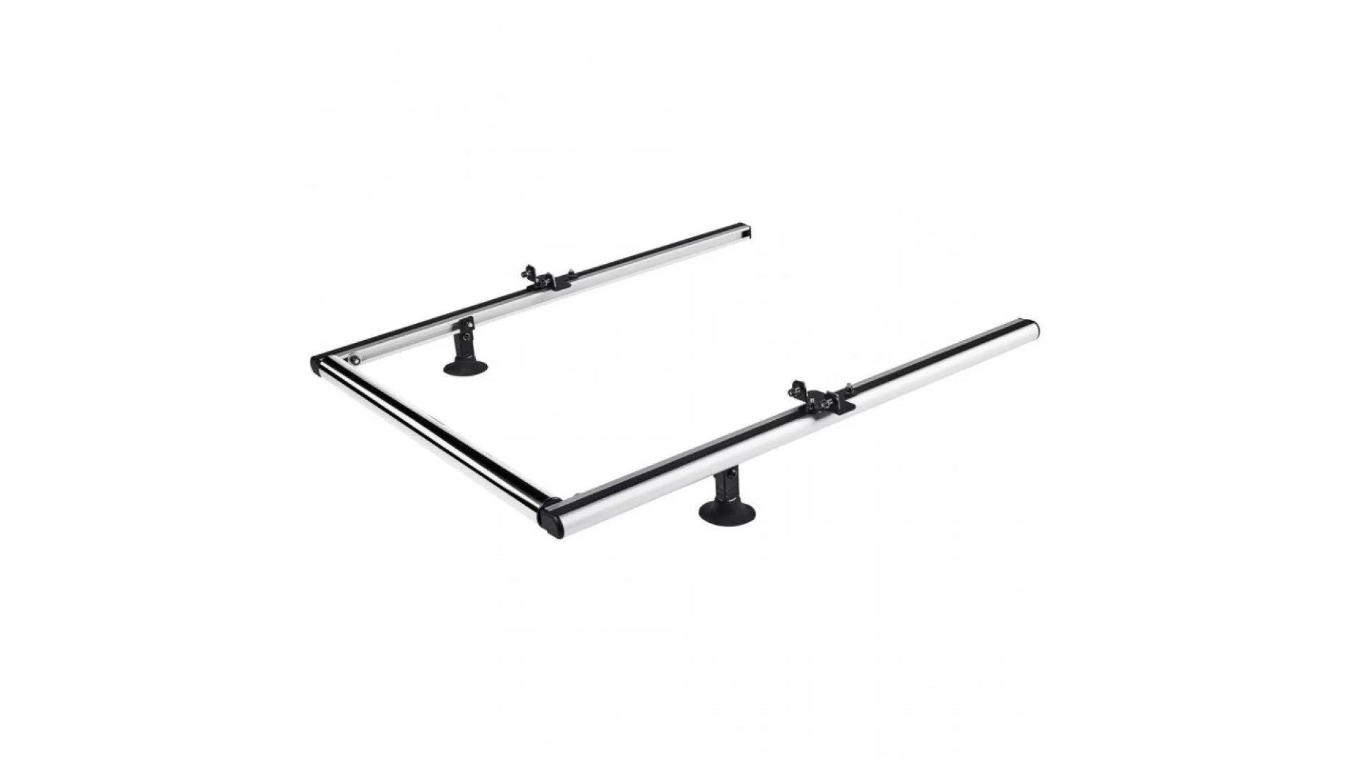 Cruz 2 aluminium extensible roller supports + 60 cm inox roller, 941-192