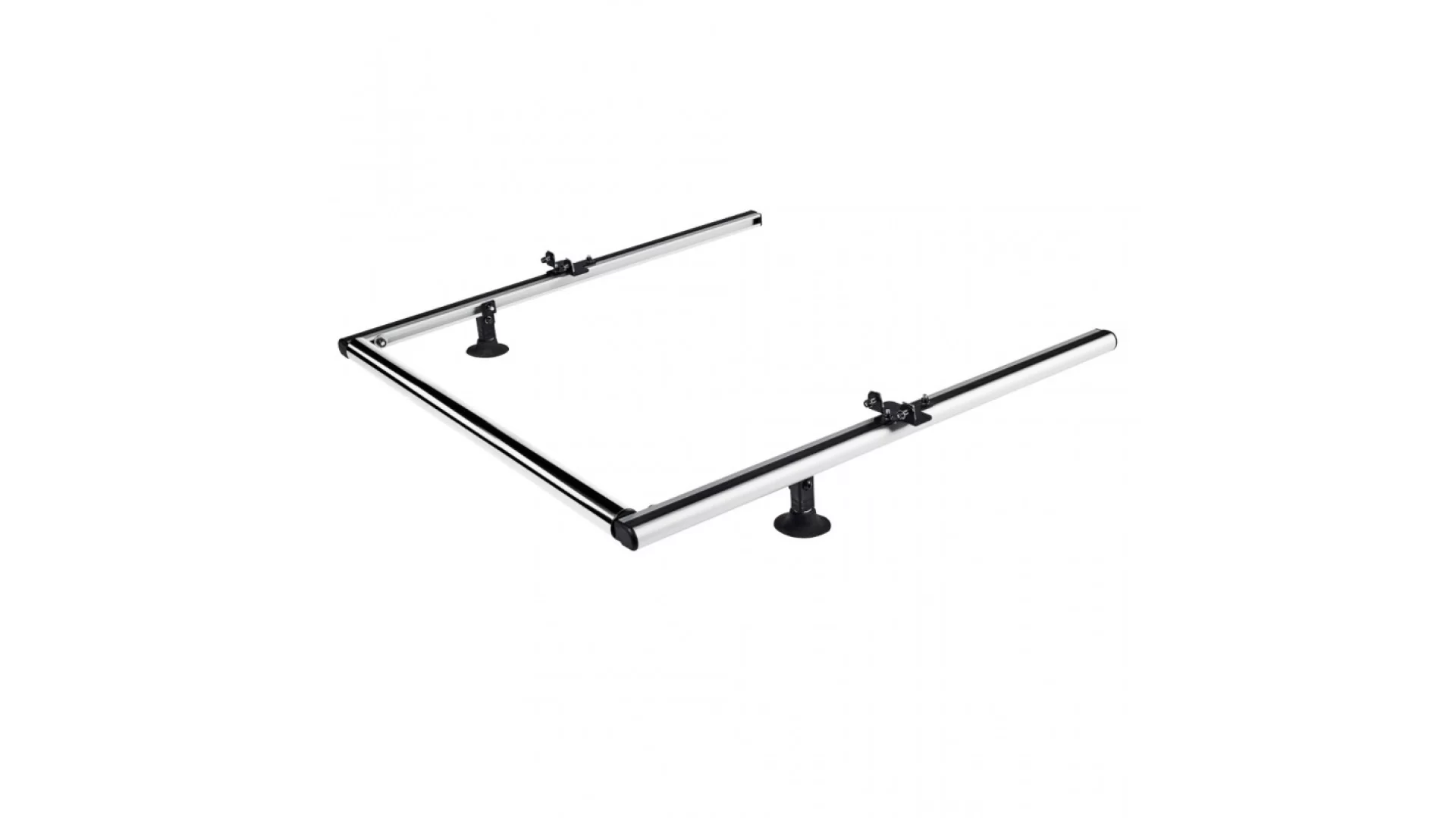 Cruz 2 aluminium extensible roller supports + 80 cm inox roller, 941-193