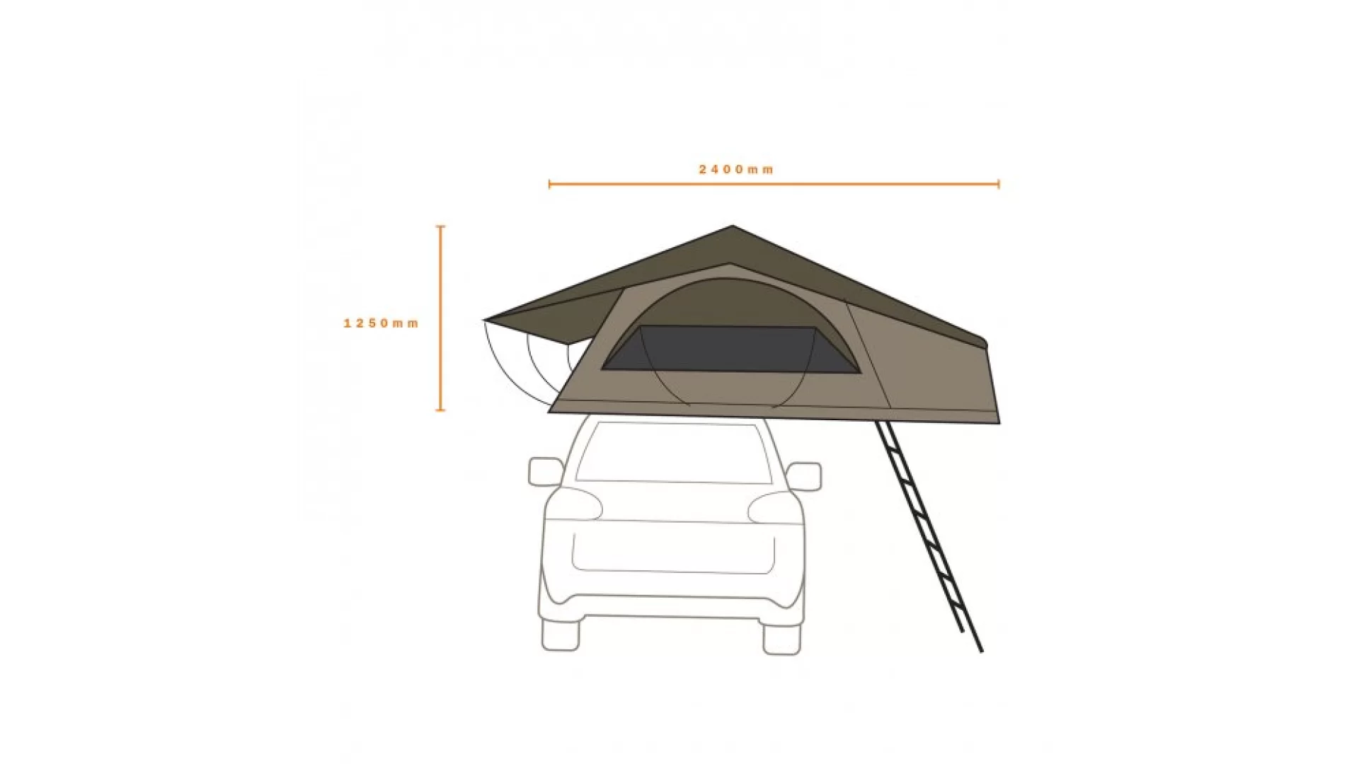 Darche Intrepidor 2 Medium Roof Top Tent (T050801515C) - View 7
