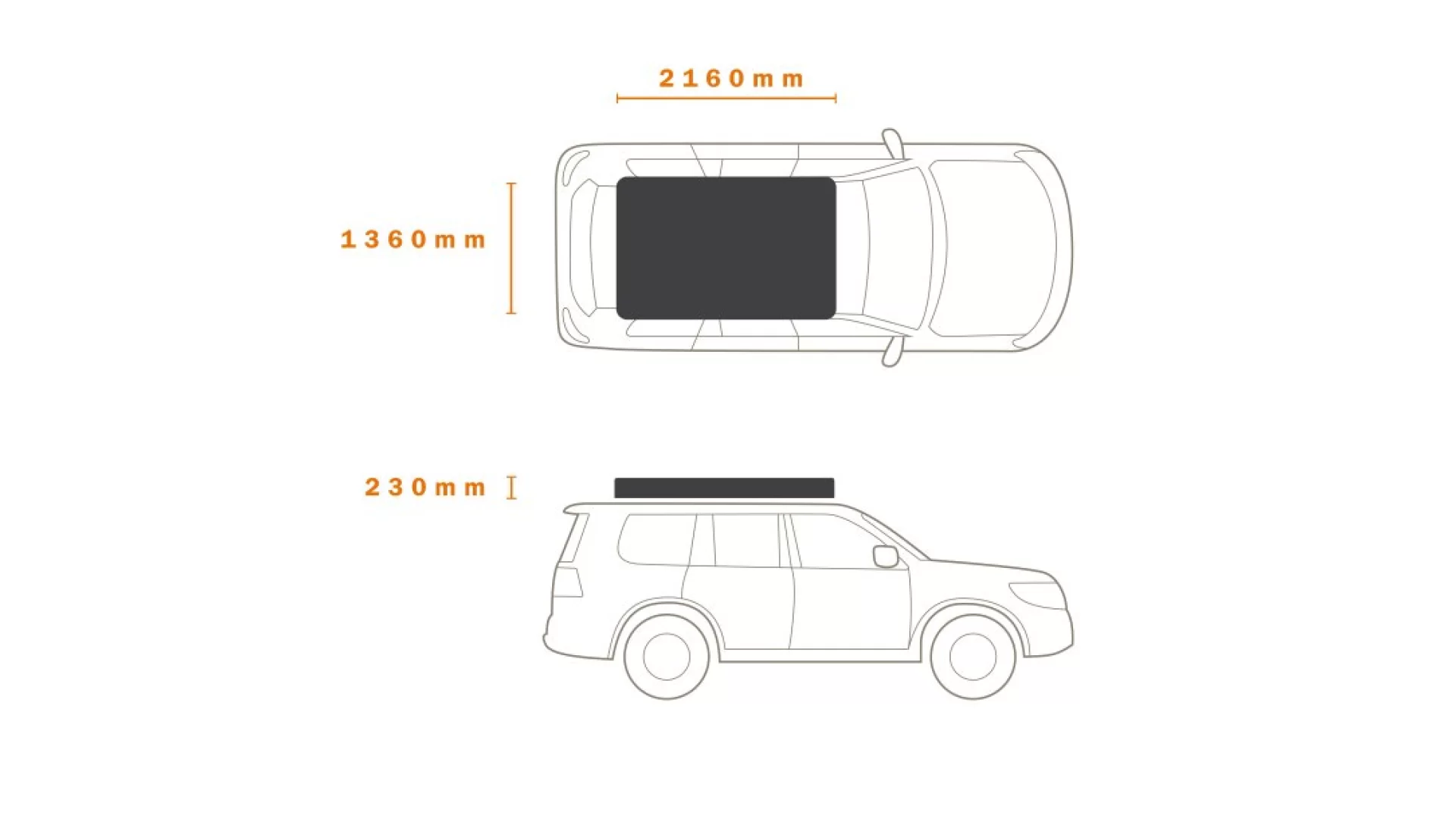 Darche ECO Ridgeback Grey Roof Top Tent (T050801555S) - View 1