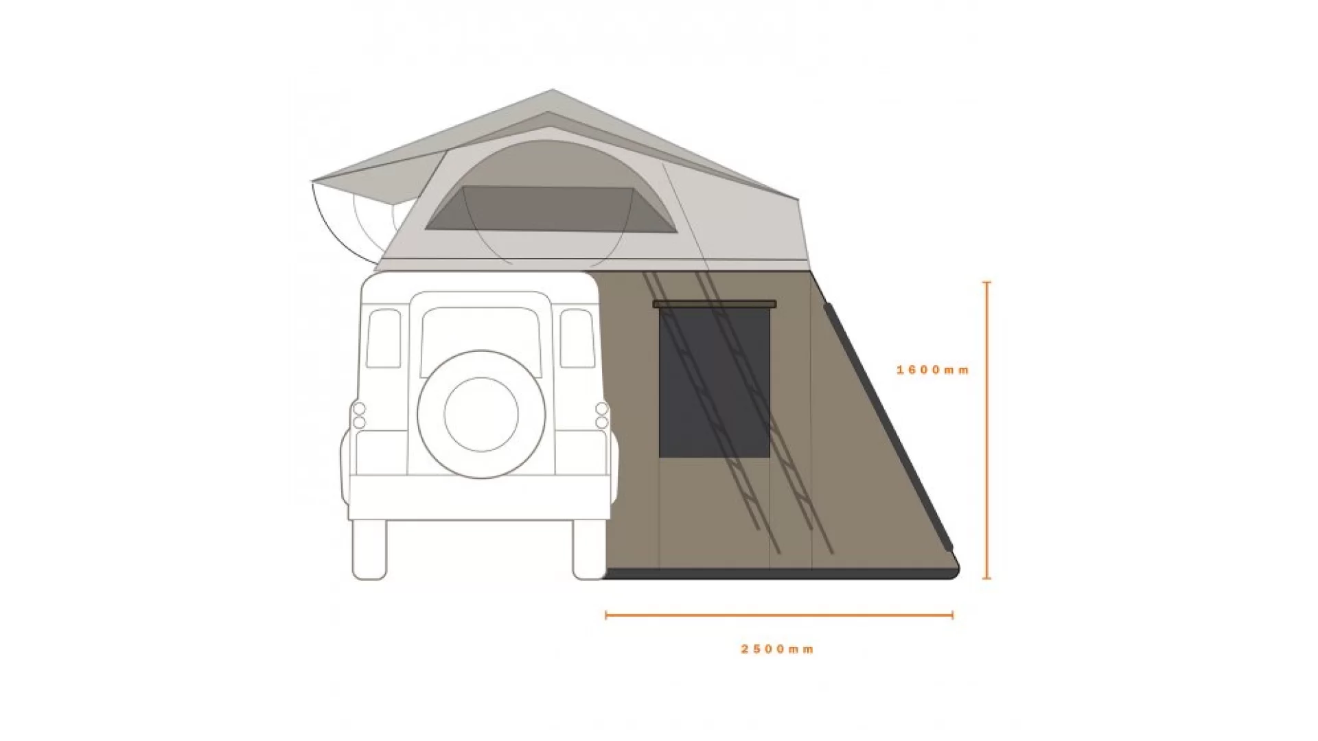 Darche Hi View 2200 Annex 1.65m Drop T050801630 - View 4