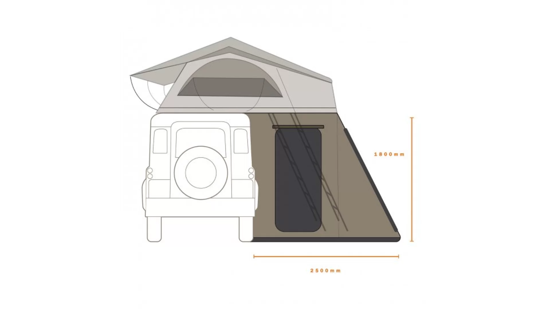 Darche Hi View 2200 Annex 1.8m Drop T050801630A - View 6