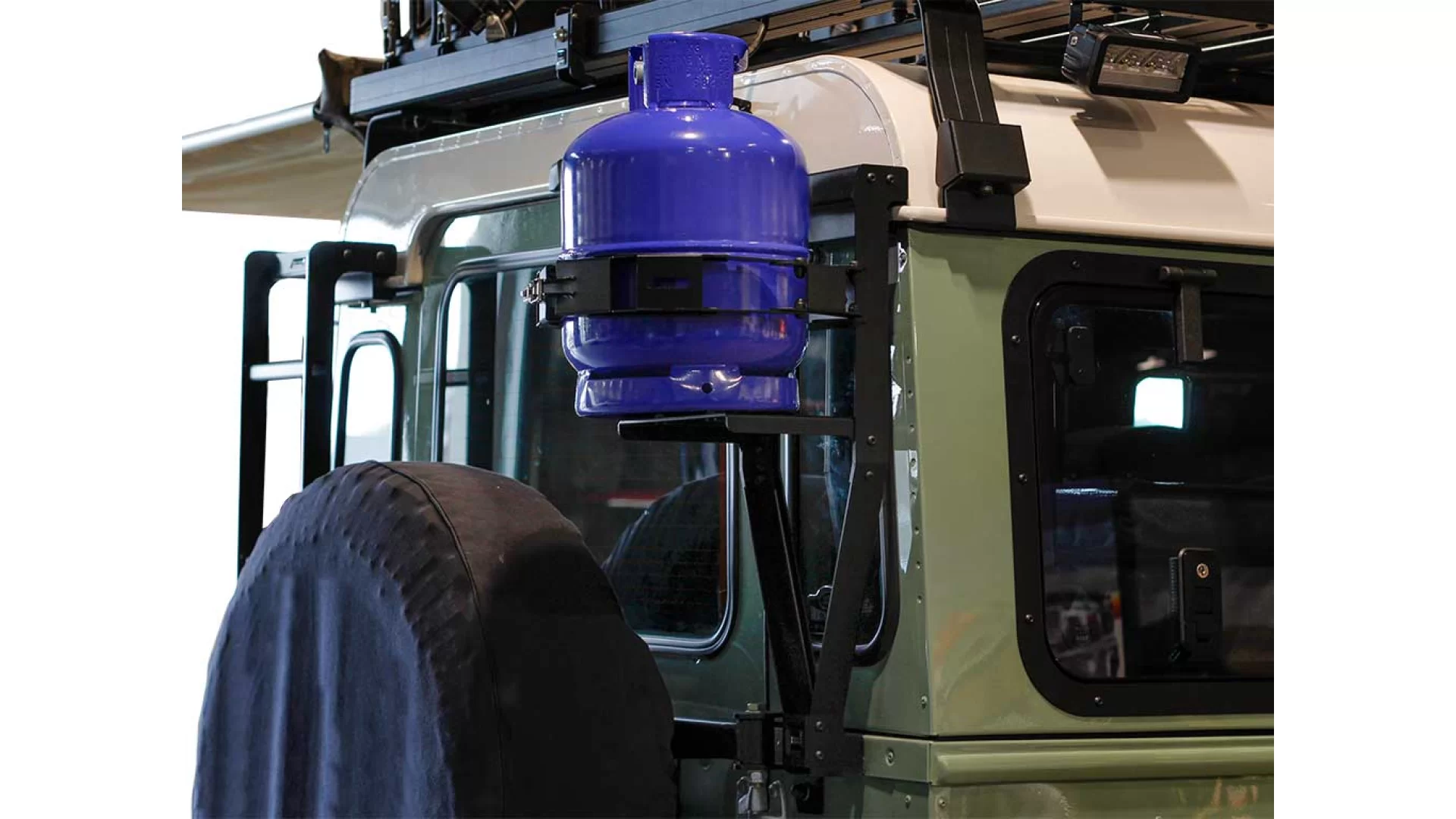 Land Rover Defender 90/110 Single Gas Bottle Bracket - GBHO013 - View 1