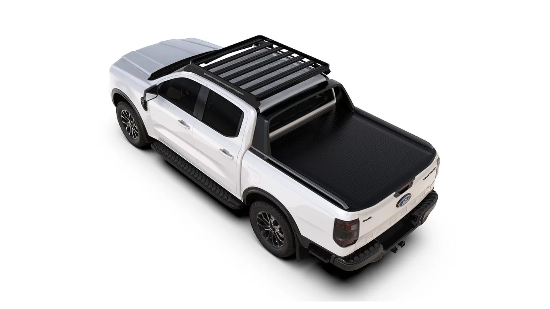 Ford Ranger T6.2 Wildtrak/Raptor Double Cab (2022-Current)/Volkswagen Amarok (2023-Current) Double Cab Slimline II Roof Rack Kit - KRFR015T - View 4