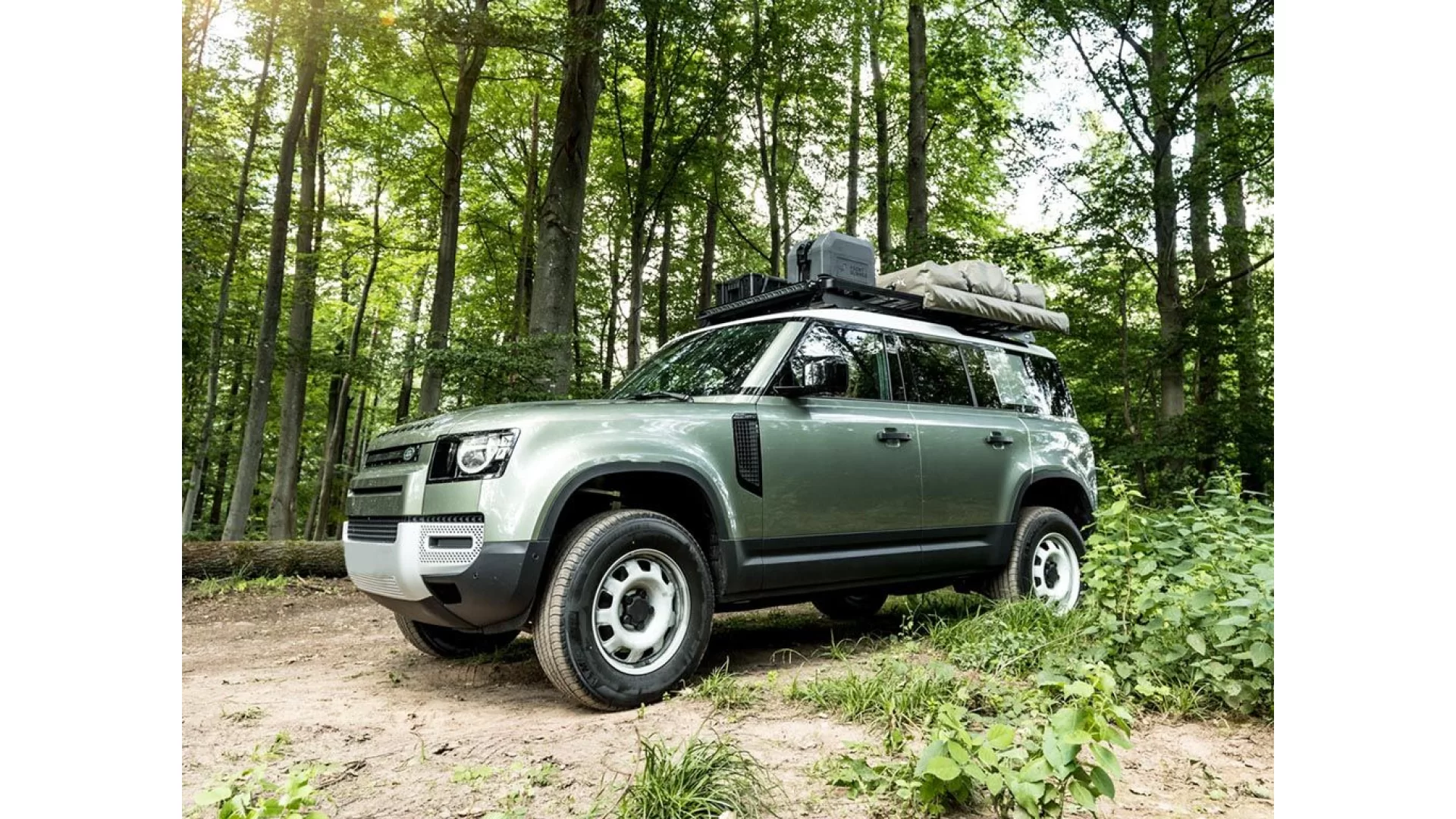 Land Rover New Defender (2020-Current)110 Slimline II Roof Rack Kit - KRLD034T - View 3