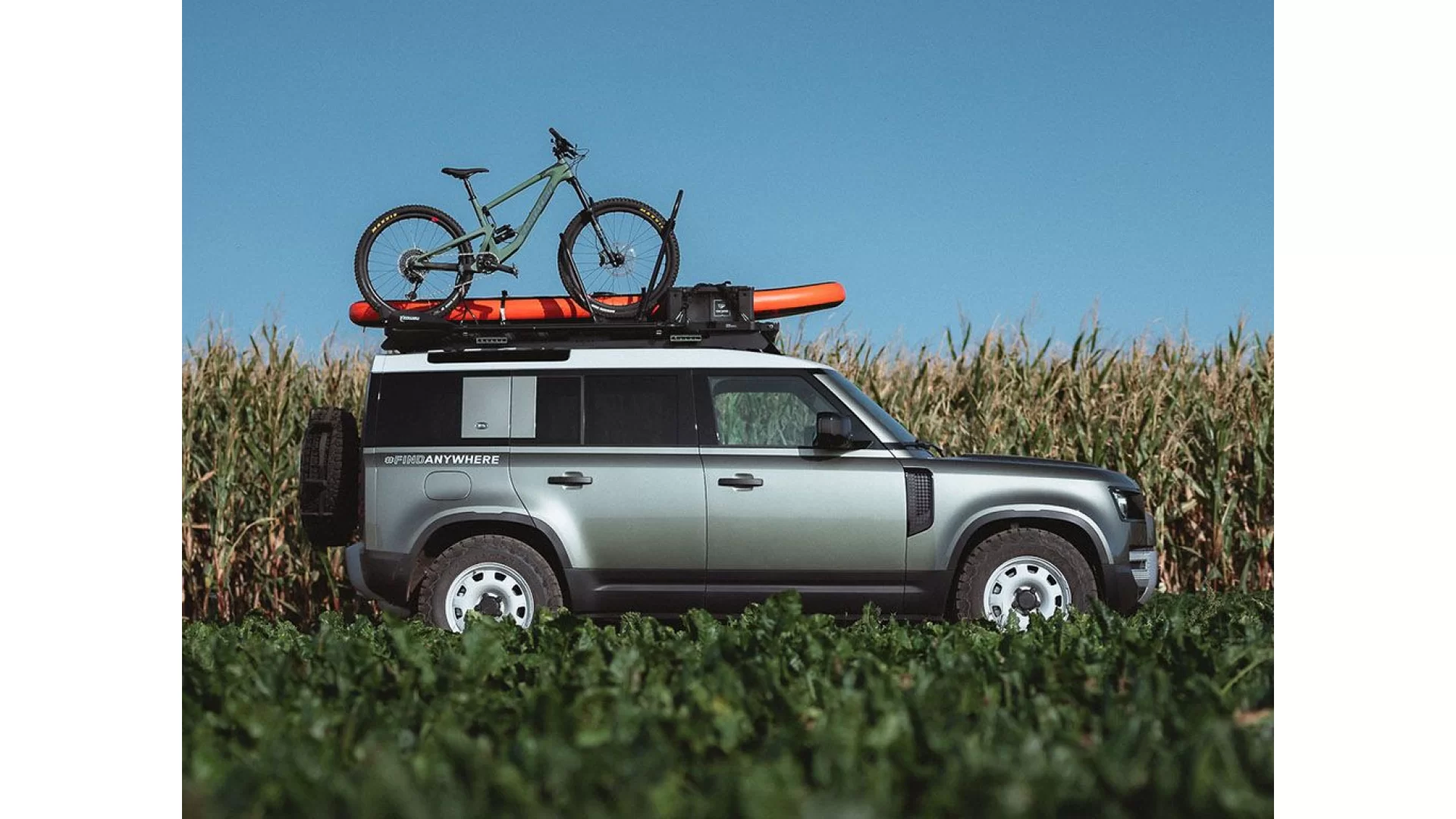 Land Rover New Defender (2020-Current)110 Slimline II Roof Rack Kit - KRLD034T - View 2