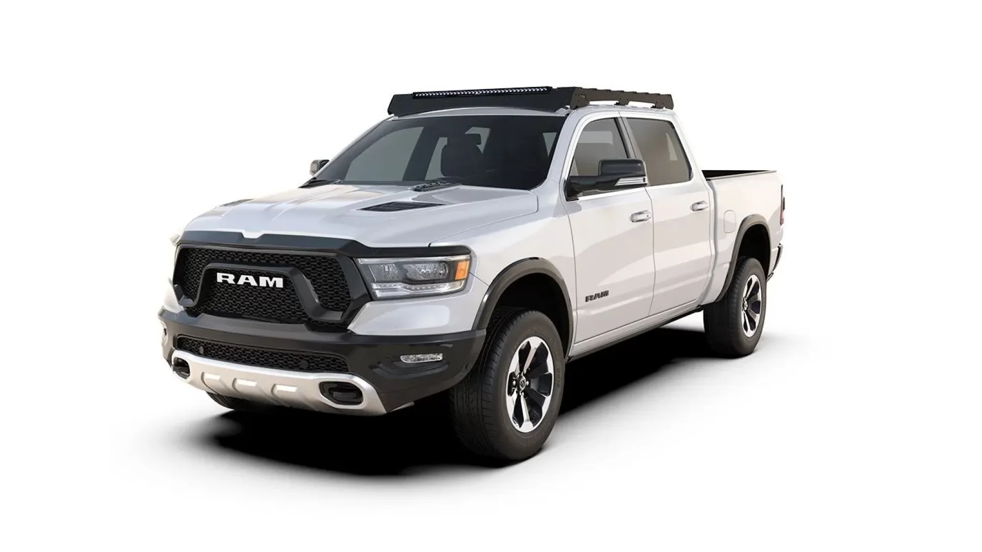 RAM 1500 5th Gen Crew Cab (2019-Current) Slimsport Roof Rack Kit / Light Bar Ready - KSDR003T