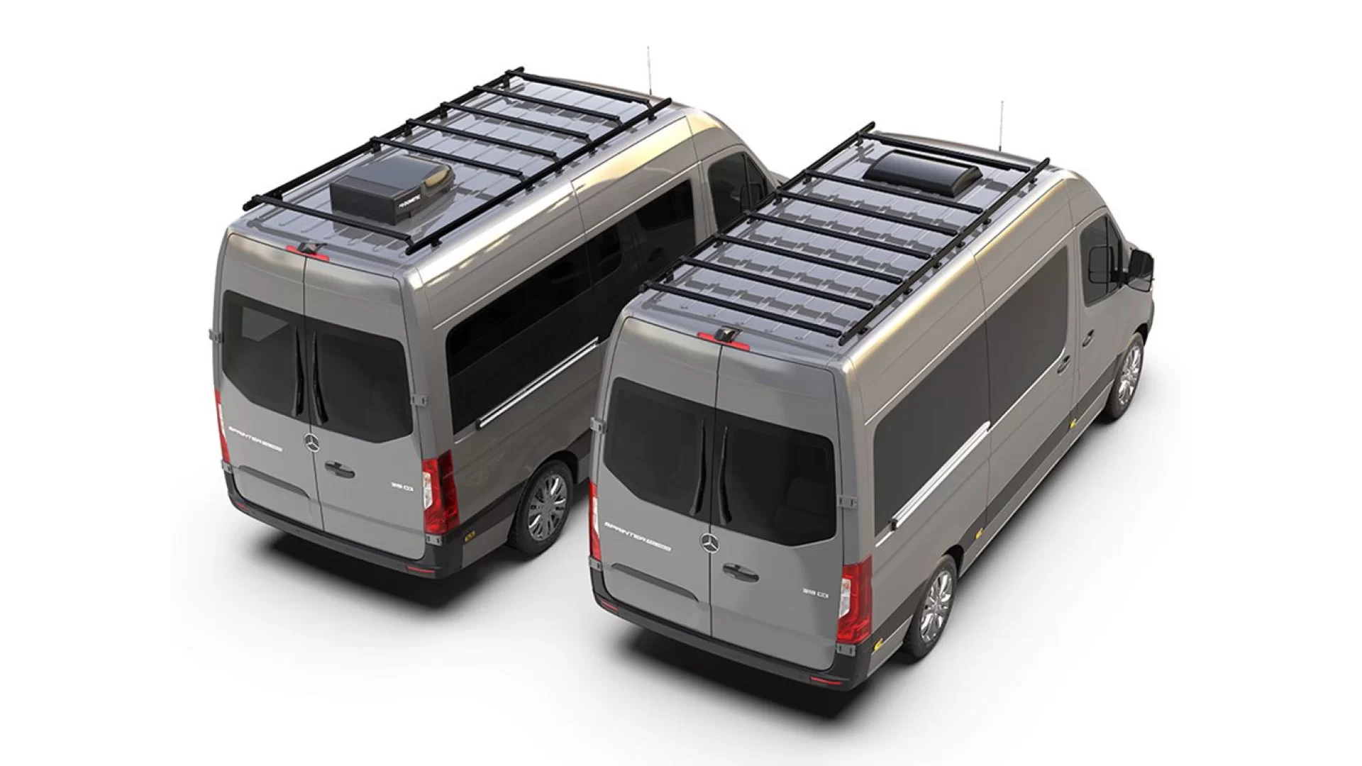 Mercedes-Benz Sprinter (L2H2/144in MWB/High Roof) (2006-Current) Slimpro Van Rack Kit - KVMS003T - View 4