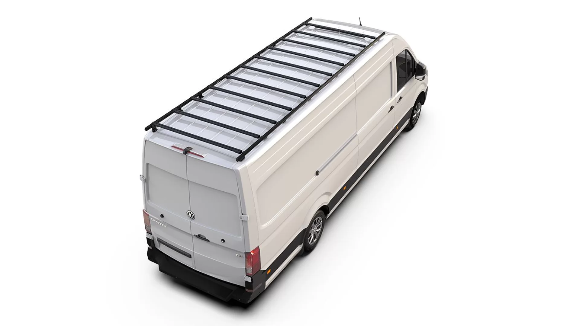 Volkswagen Crafter (L5H2/ LWB Maxi/Standard Roof) (2017-Current) Slimpro Van Rack Kit - KVVC003T - View 4