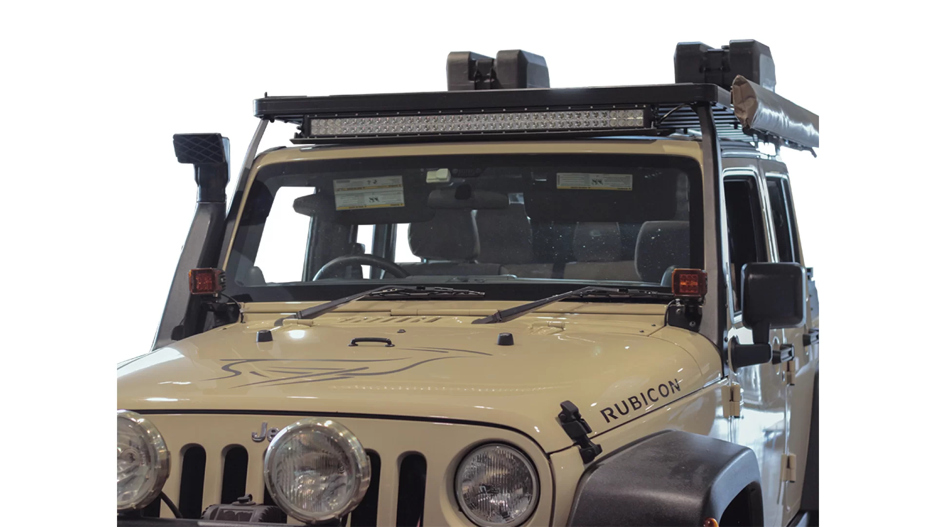 Jeep Wrangler JK/JKU Windshield Spot Light Brackets - RRAC014 - View 3