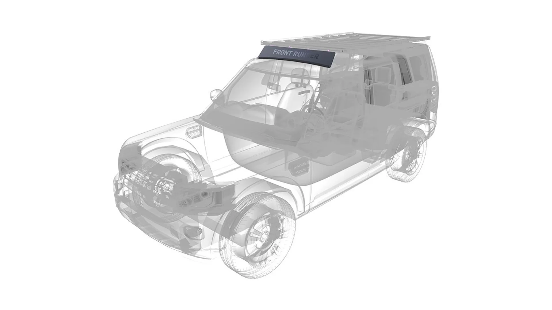 Land Rover Discovery LR3/LR4 Wind Fairing - RRAC102 - View 9