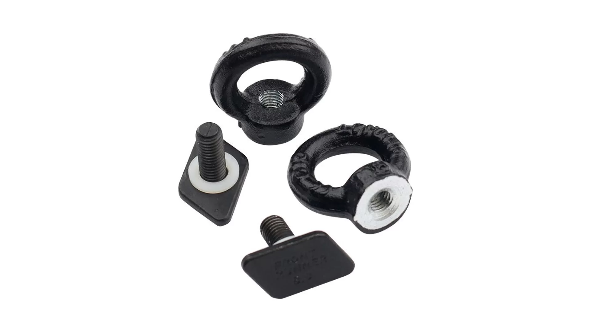 Black Tie Down Rings / Eye Bolts for Tracks - RRAC221 - View 2