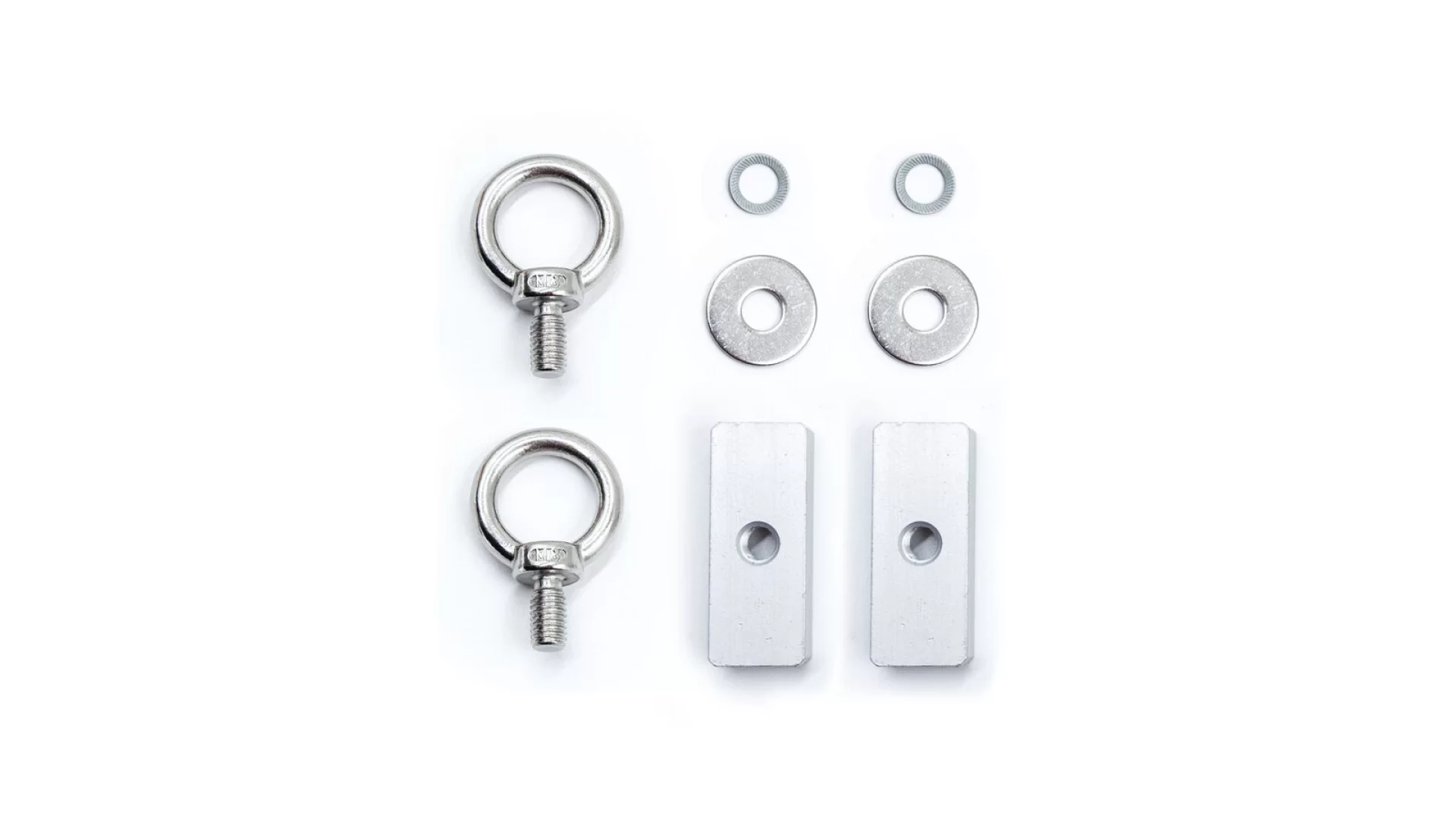 Kaon M8 Stainless Steel Eye Bolt Tie Down Kit Rhino Pioneer Platform Rack [Qty: 2] - KS0139 - View 1