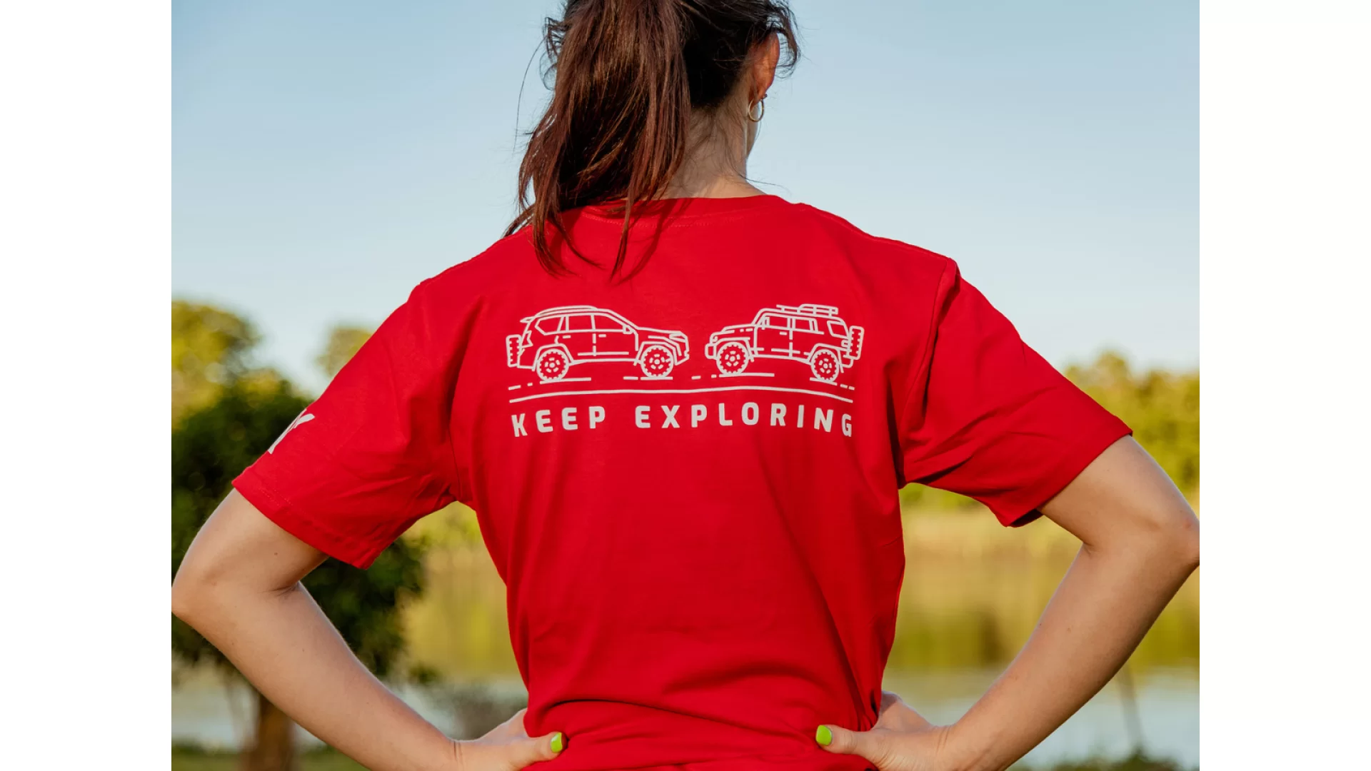 Kaon Prado & FJ Tee [Colour: Red] [Size: S] - KS0406_S - View 1