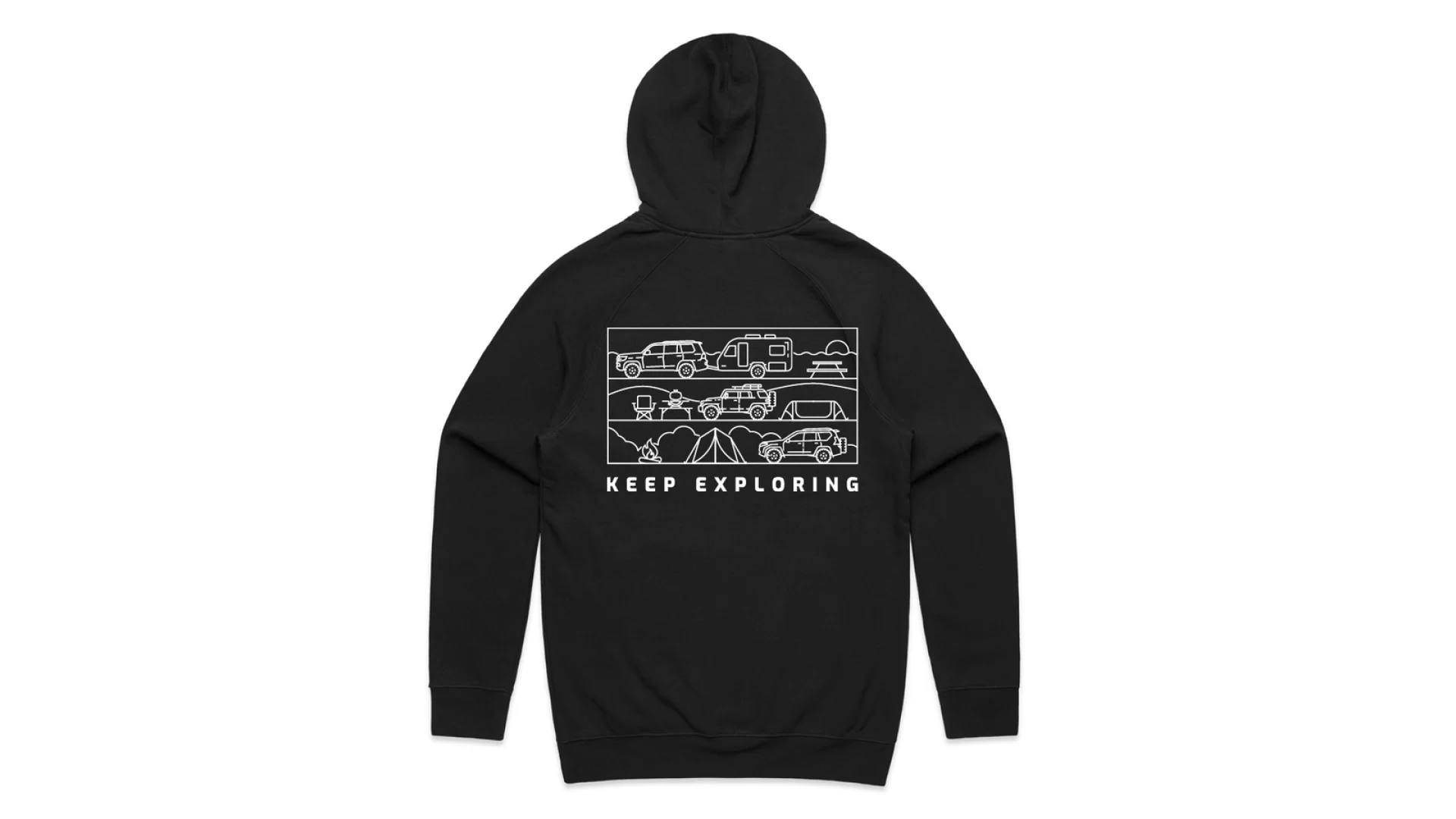 Kaon Outdoor Lifestyle Hoodie [Size: M] [Black] - KS0697_M