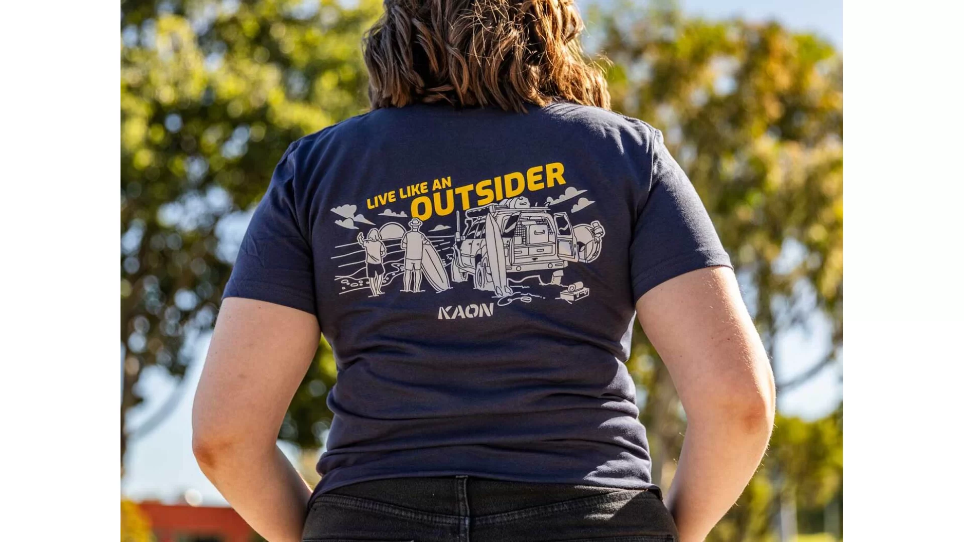 KAON Live Like an Outsider Tee (Large) (KS0791_L) - View 1