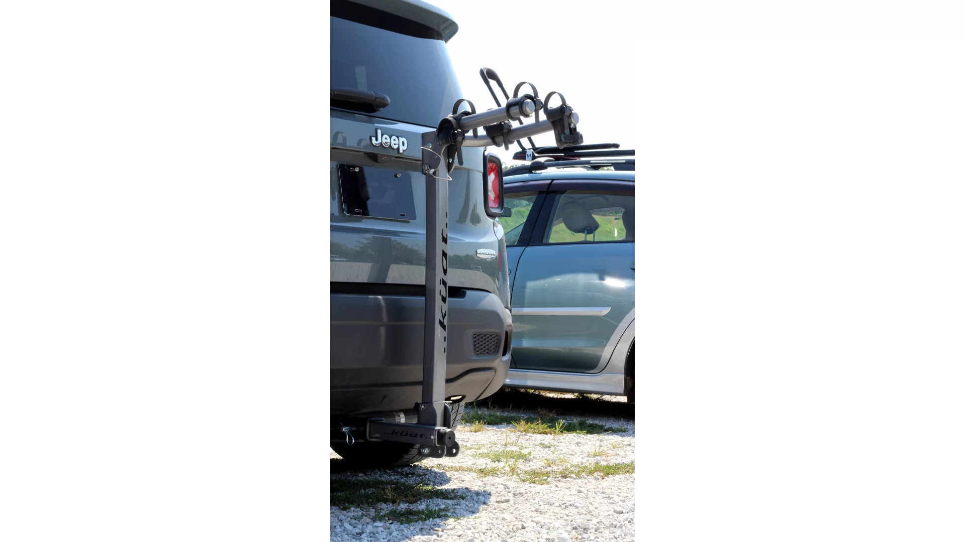 Kuat NV Beta grey 2 bike hitch mounted carrier (BE22G) - View 1