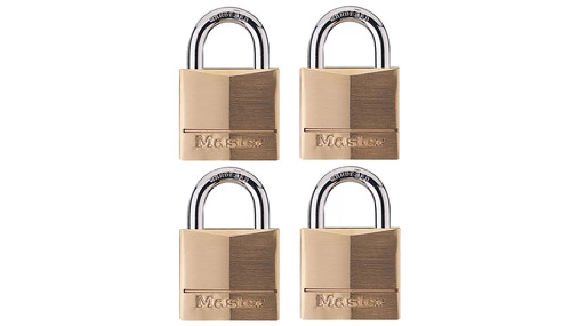 Master Lock Padlock Msr Brs 40mm Pk4 - 140QAU
