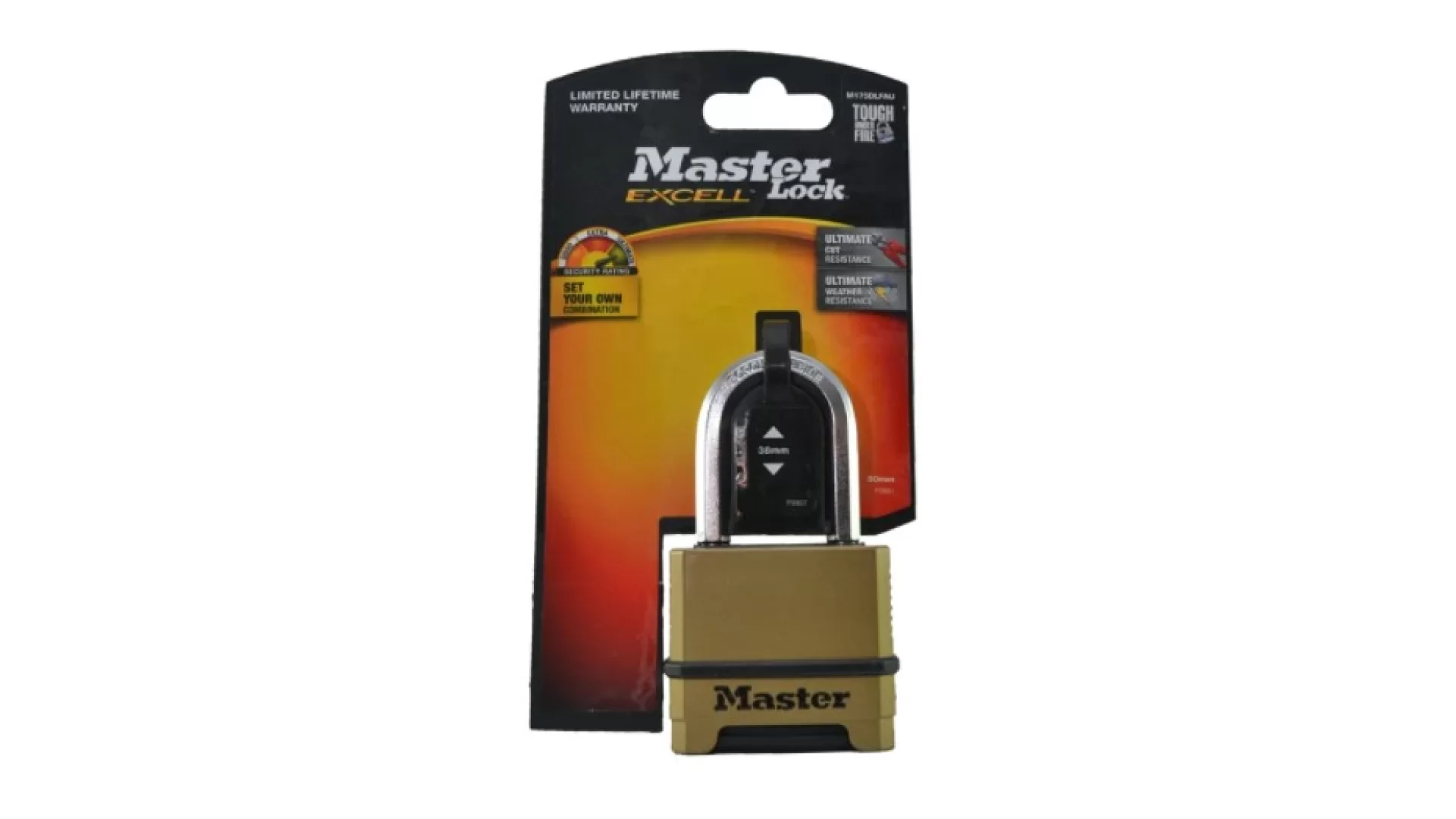 Master Lock P/lock Exl Reset Combo 38mm - M175DLFAU