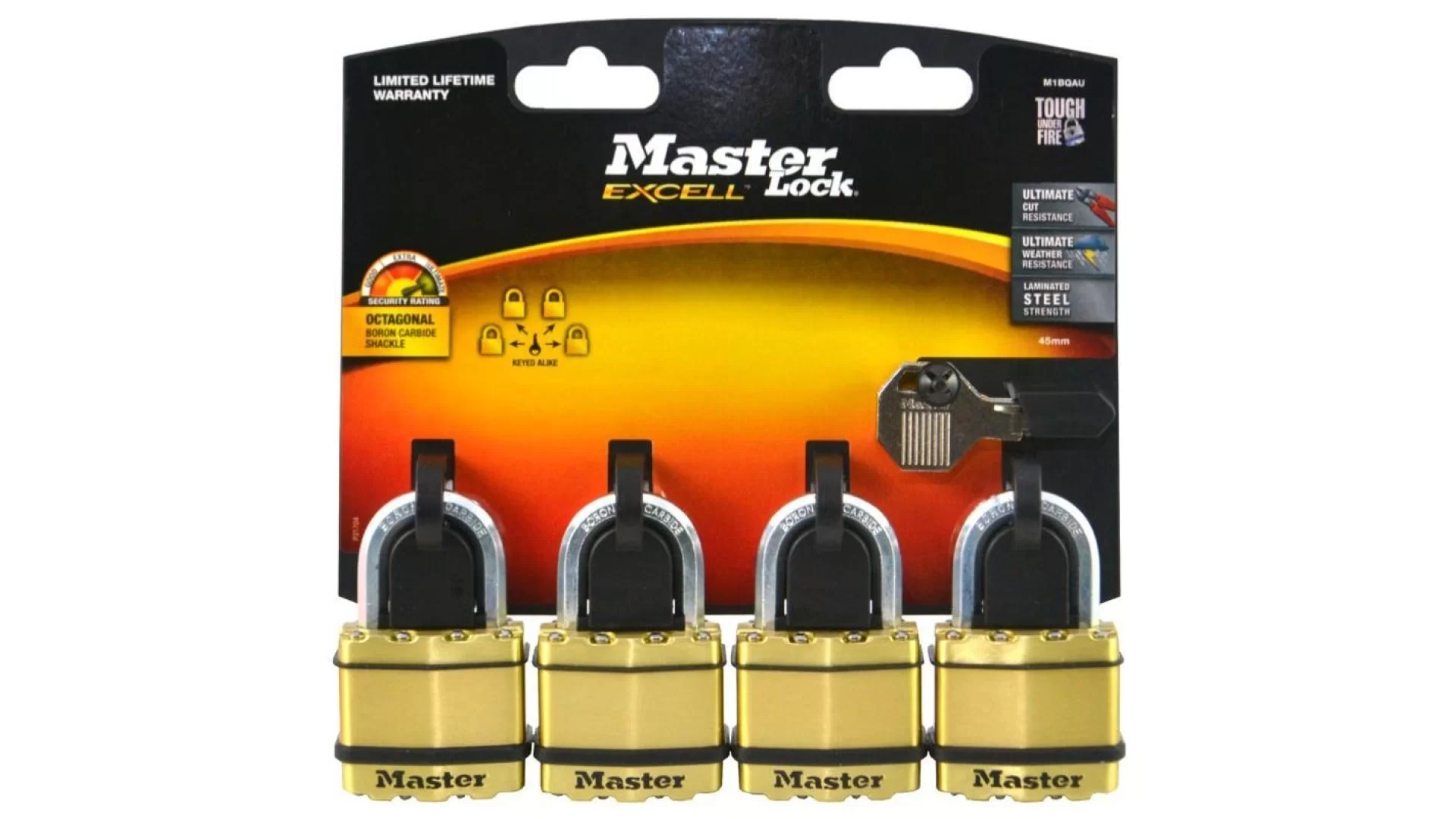 Master Lock Padlock Excell Lam 45mm 25mm Sh 4p - M1BQAU