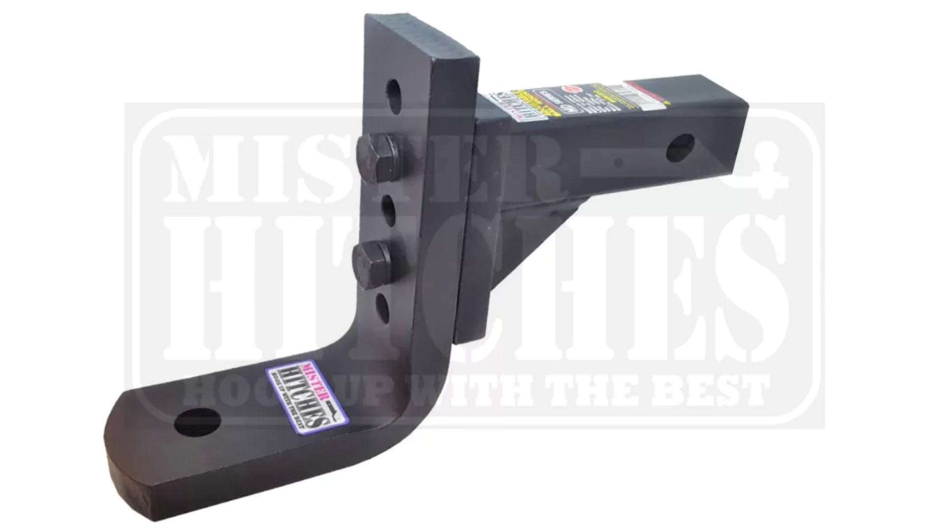 Mister Hitches 4000kg Extra Heavy Duty Adjustable Ball Mount 12 Stage - Short Shank