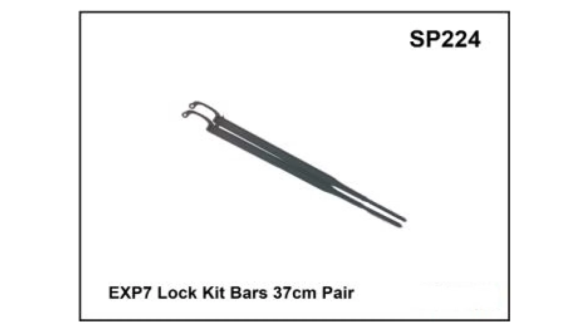 Prorack EXP7 Lock Kit Bars 37cm Pair SP224
