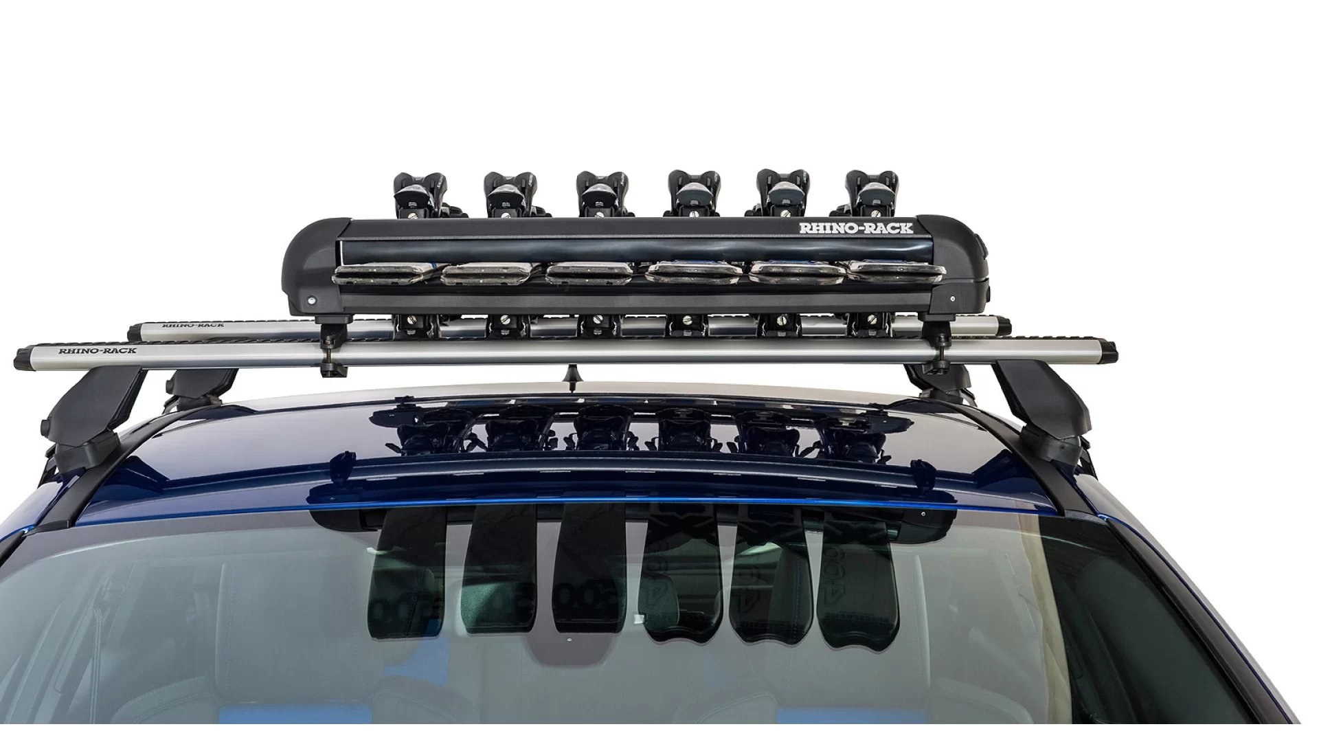Rhino Rack Ski and Snowboard Carrier - 6 Skis or 4 Snowboards 576 - View 1