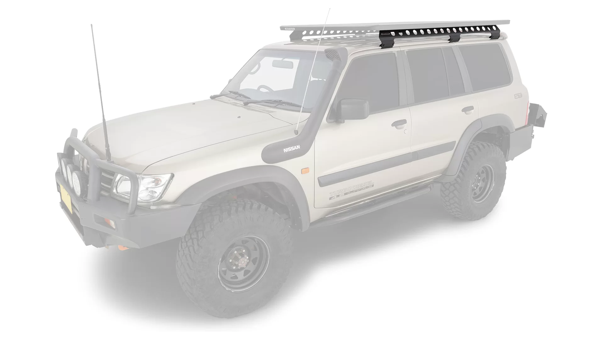 Rhino Rack Long Guttermount Backbone Spine Curved (RGMB2) - View 1