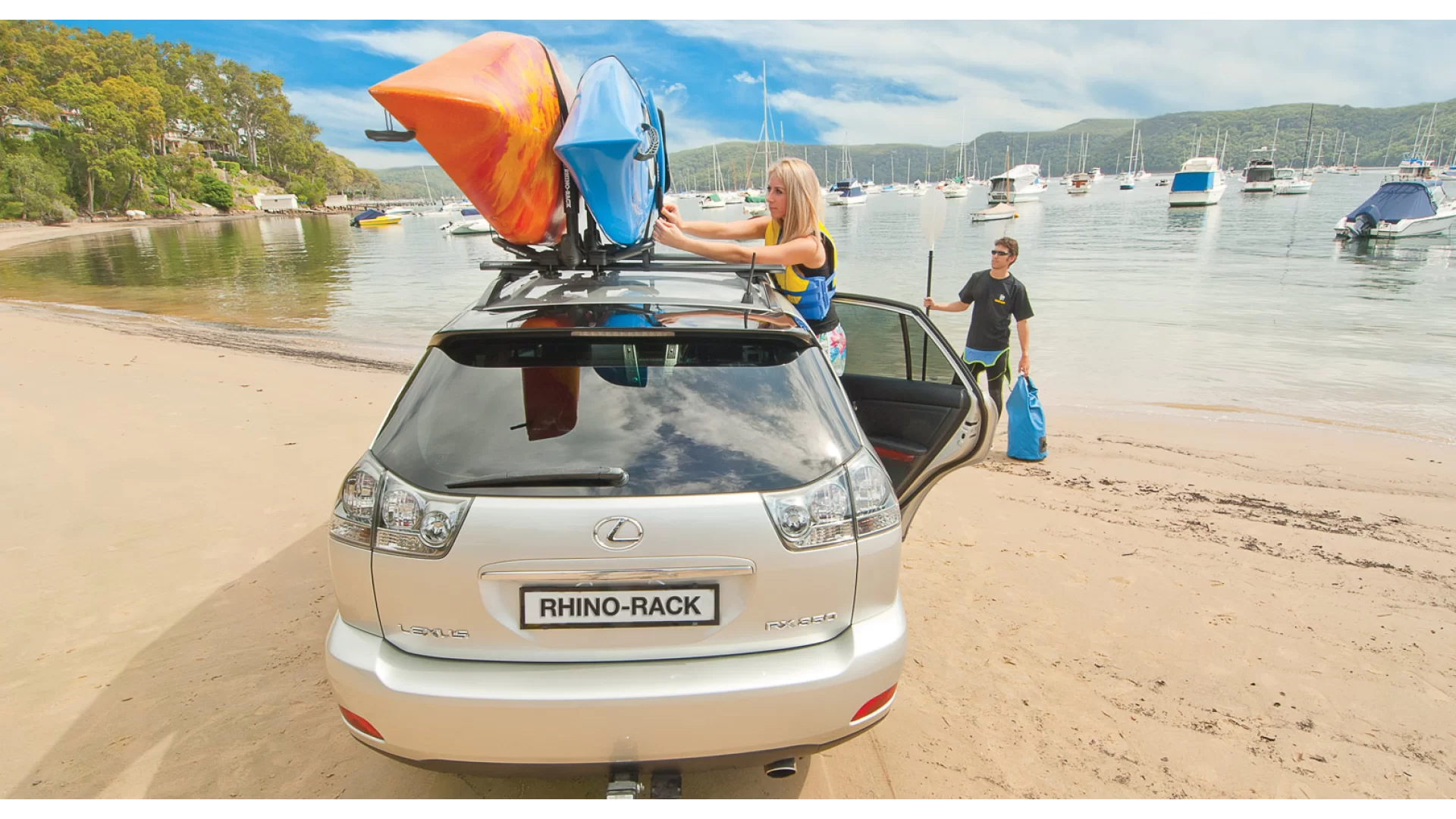 Rhino Rack Folding J Style Kayak Carrier Extension - S512X - View 1