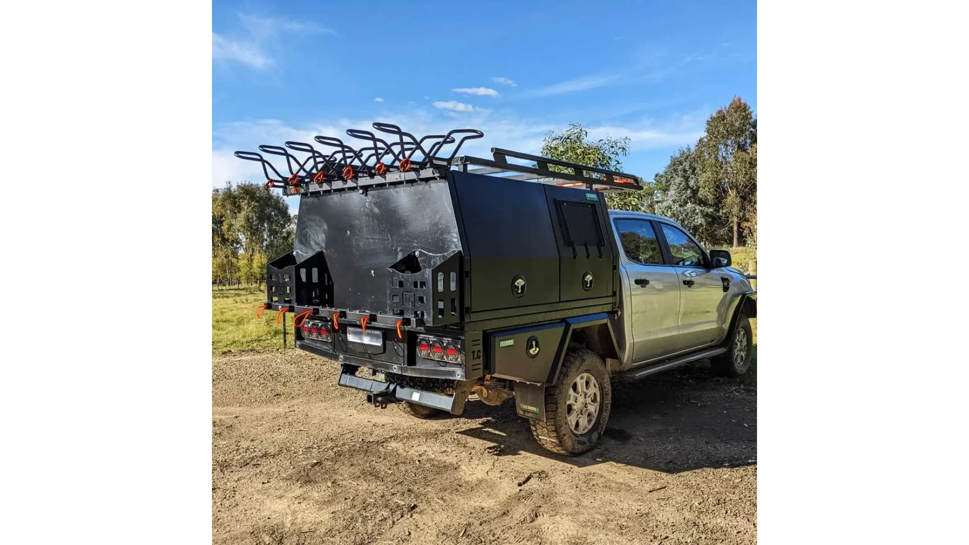 Shingleback Canopy Mounted Bike Rack - 6 Bike (SBRCBR006)