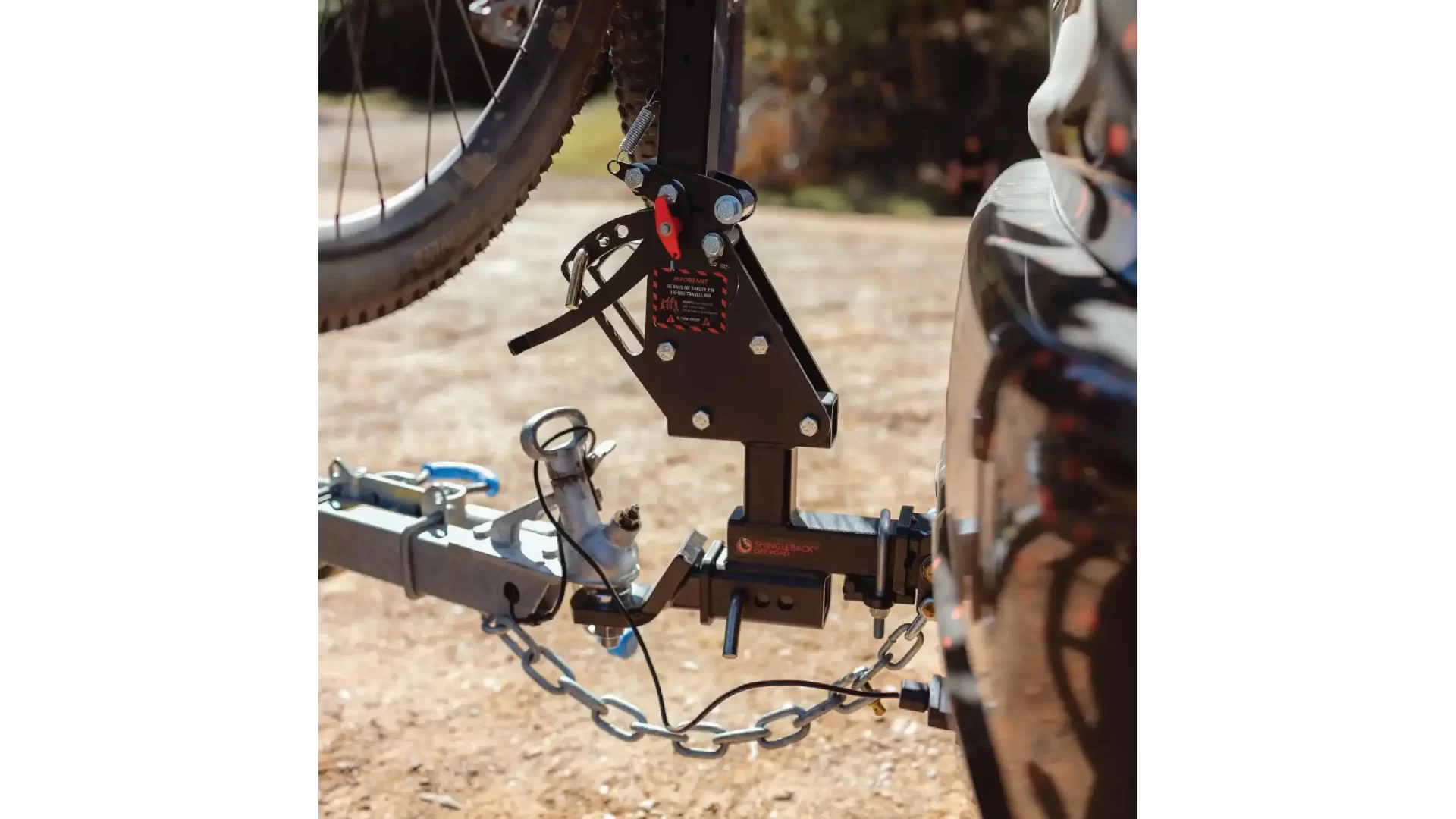 Shingleback Dual Hitch Receiver 140mm Offset - SBA0058 - View 4