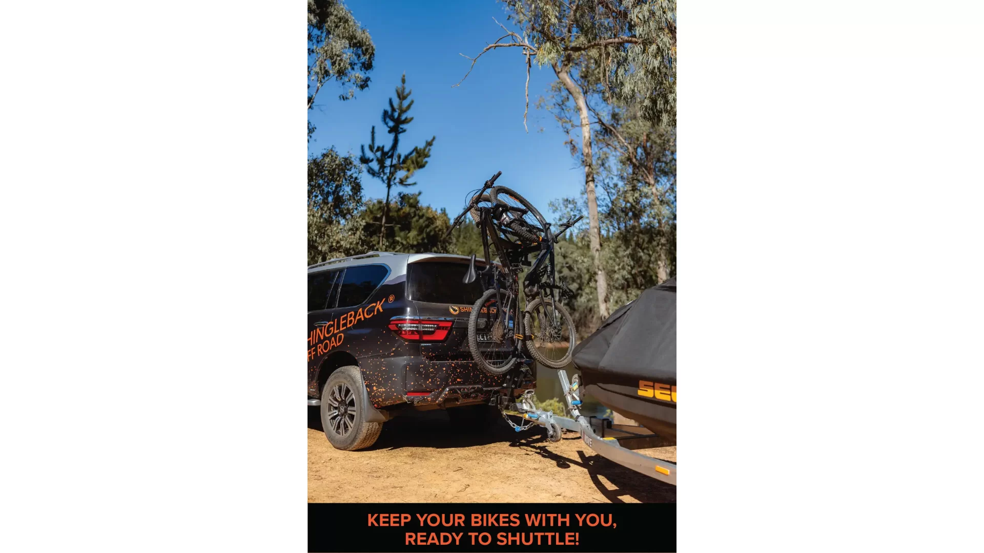 Shingleback Dual Hitch Receiver 140mm Offset - SBA0058 - View 2