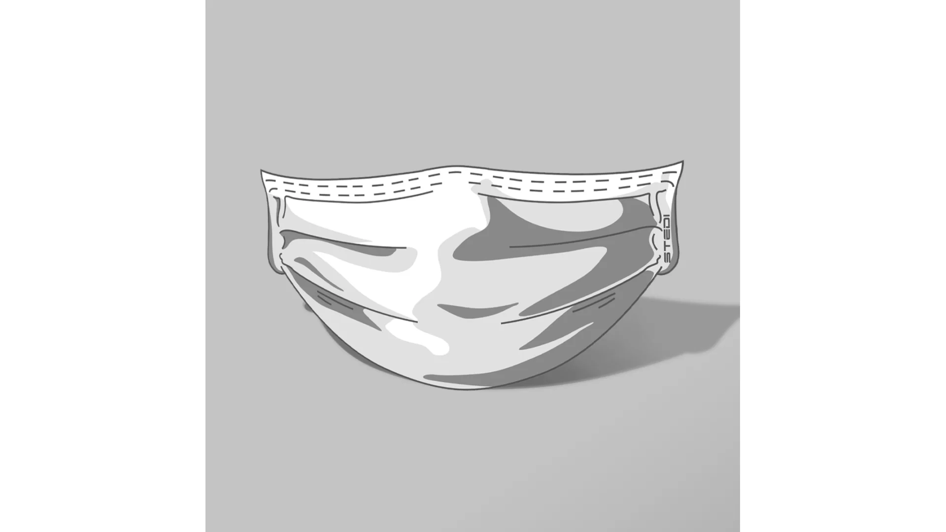 Stedi Type-X 8.5 Inch Mask Sticker STICKER-MASK-7