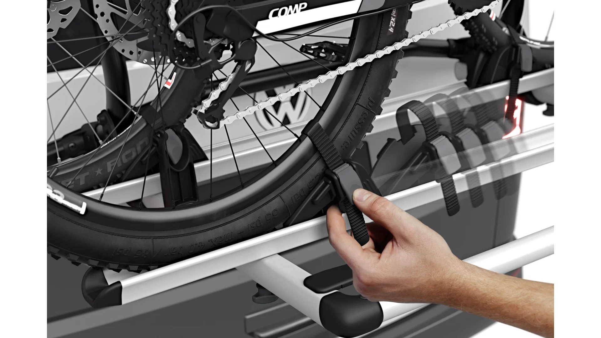 Thule WanderWay 2 Bike Hatch or Boot Mounted Carrier (911001) - View 4