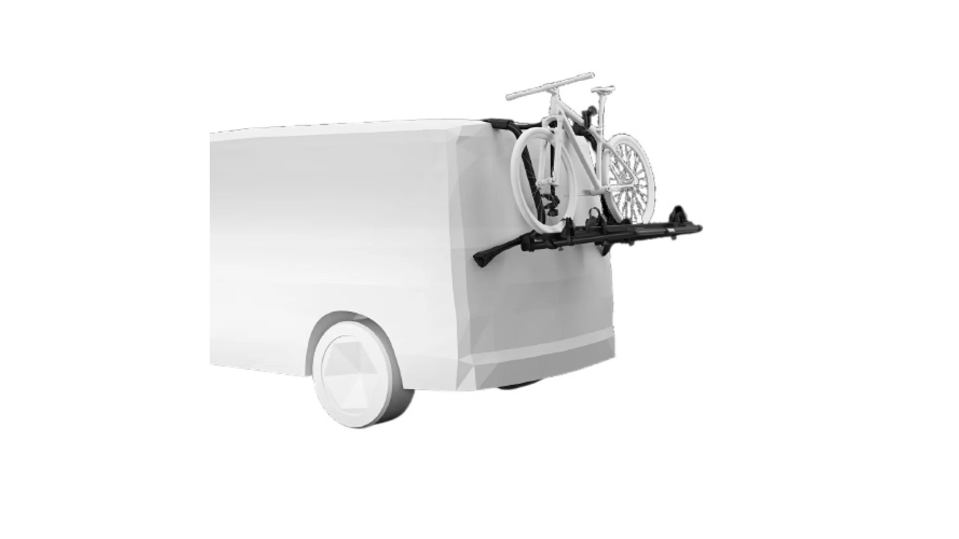 Thule WanderWay 2-Bike Hanging Boot or Hatch Mount Bike Rack Black (911002) - View 3