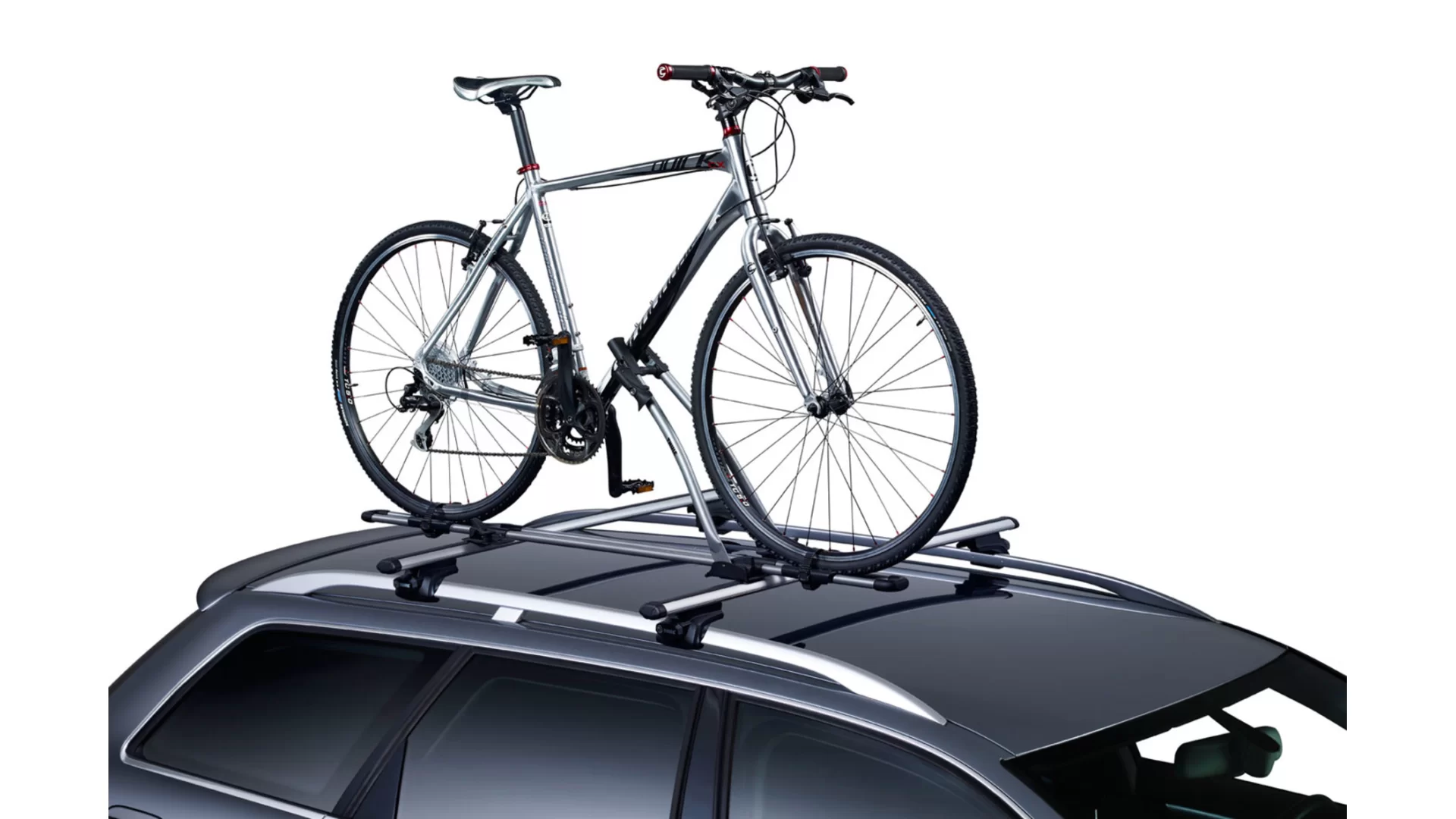 Thule FreeRide 532 silver roof mounted bike carrier x 3 with matching locks (532002) - View 4