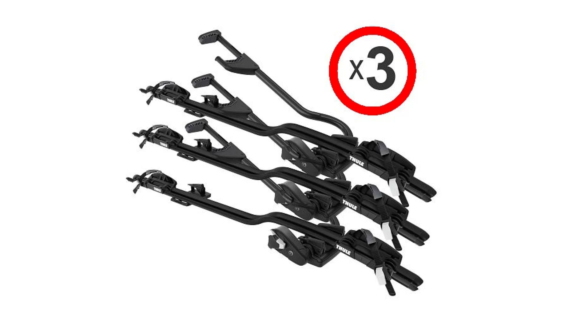 Thule ProRide 598 Black Roof Mounted Bike Carrier x 3 - 598002